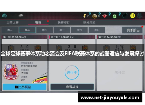 全球足球赛事体系动态演变及FIFA联赛体系的战略适应与发展探讨